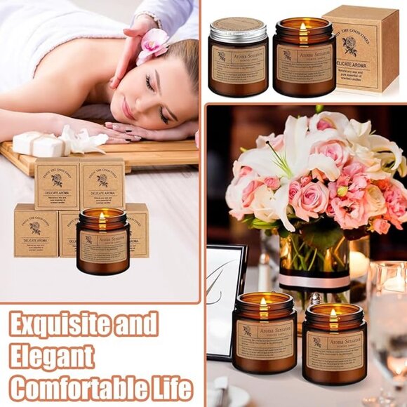 36 Pcs Christmas Candles Bulk Candles for Home Scented Candles Gift Set - Picture 6 of 6